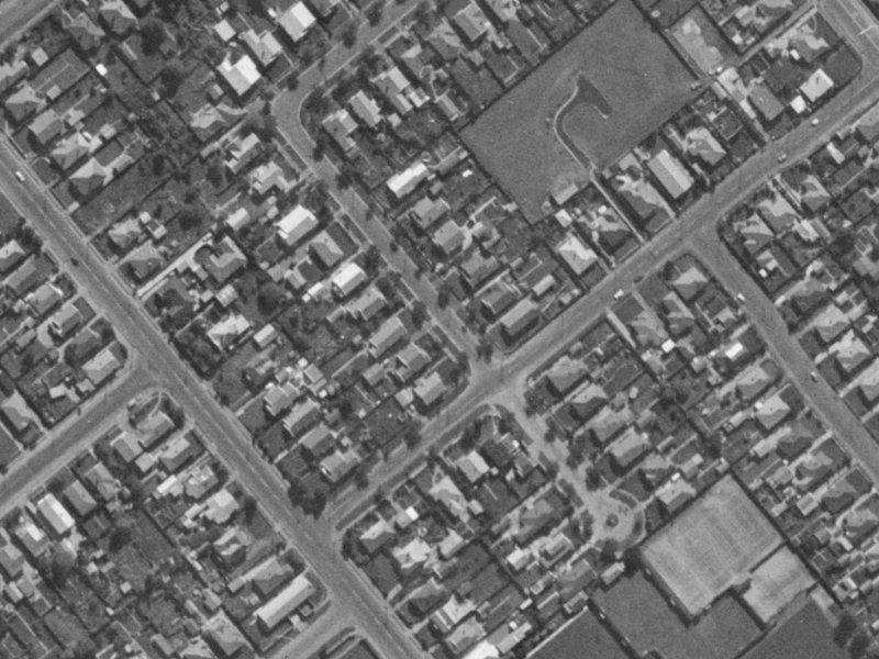 25 Diamond Avenue from the air, 1970-1974