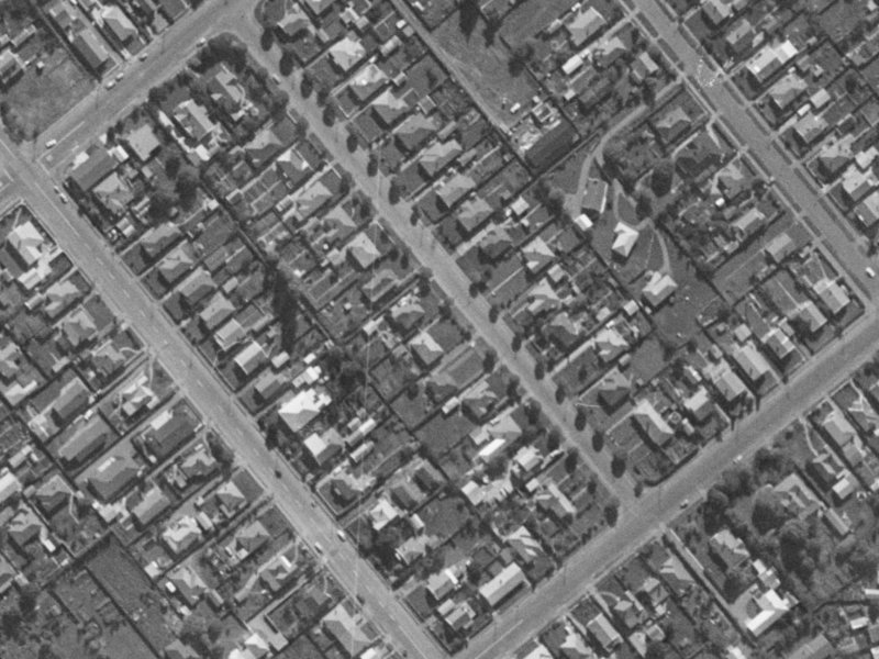 17 Hinemoa Street from the air, 1970-1974
