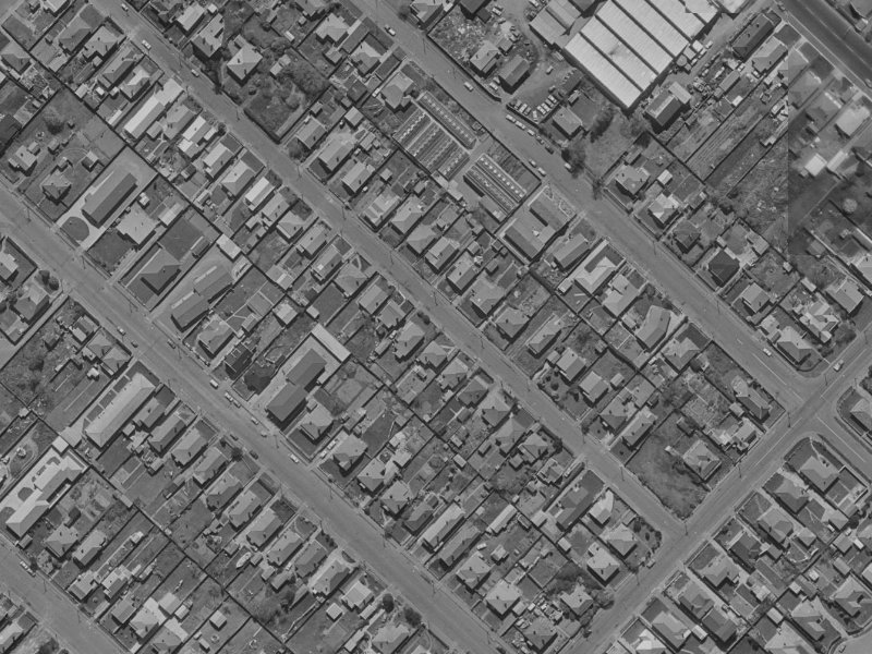 42 Gibbon Street from the air, 1970-1974