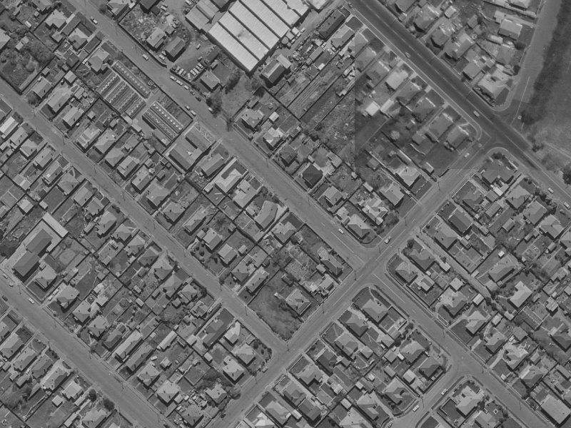 66 Hume Street from the air, 1970-1974