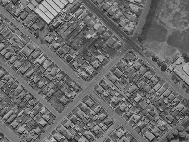 35 Rogers Street from the air, 1970-1974
