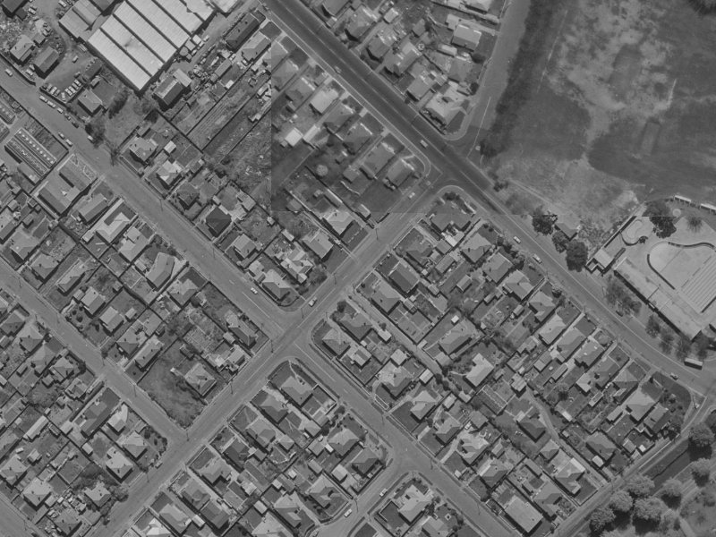 44 Rogers Street from the air, 1970-1974
