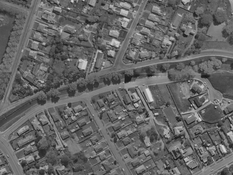 138 Riverlaw Terrace from the air, 1970-1974