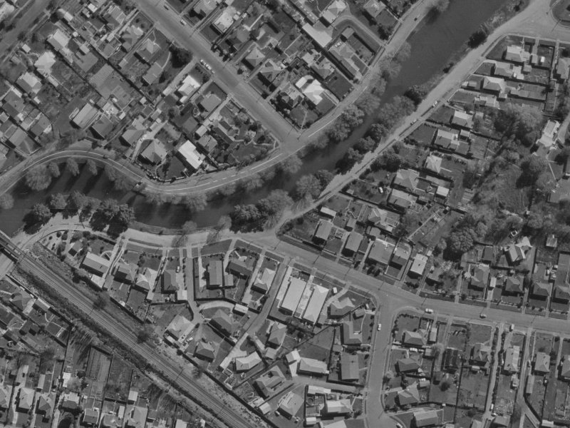 117 Clarendon Terrace from the air, 1970-1974