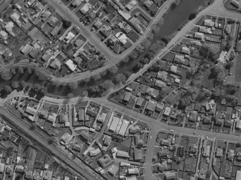 1E Marshall Street from the air, 1970-1974