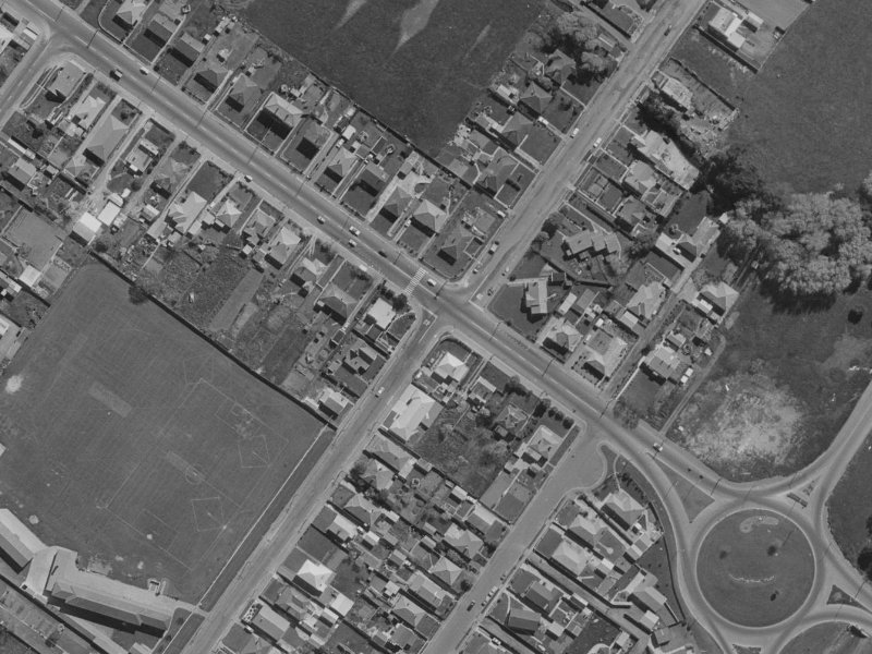 732 Ferry Road from the air, 1970-1974