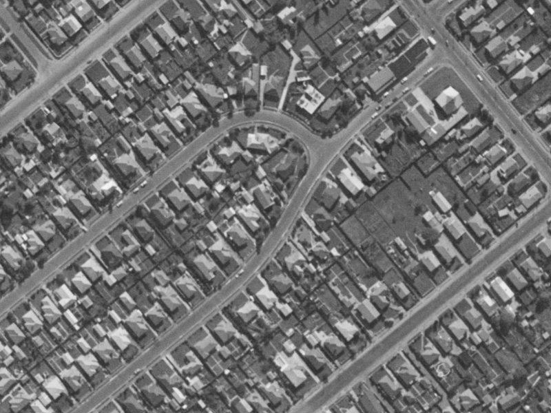 Bewdley Street from the air, 1970-1974