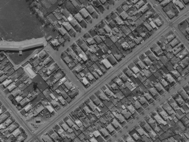 137 Milton Street from the air, 1970-1974