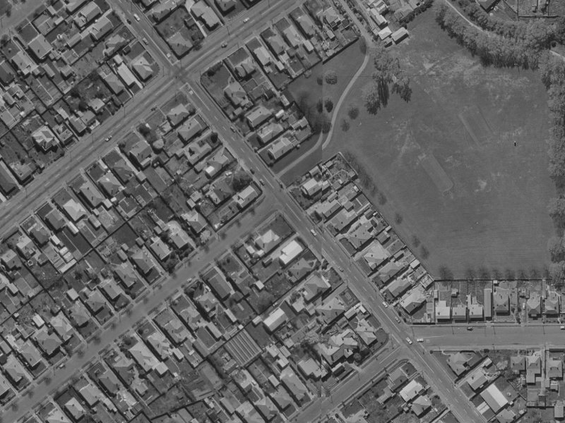 128 Roker Street from the air, 1970-1974