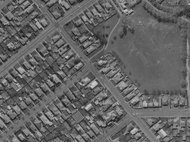 81 Strickland Street from the air, 1970-1974