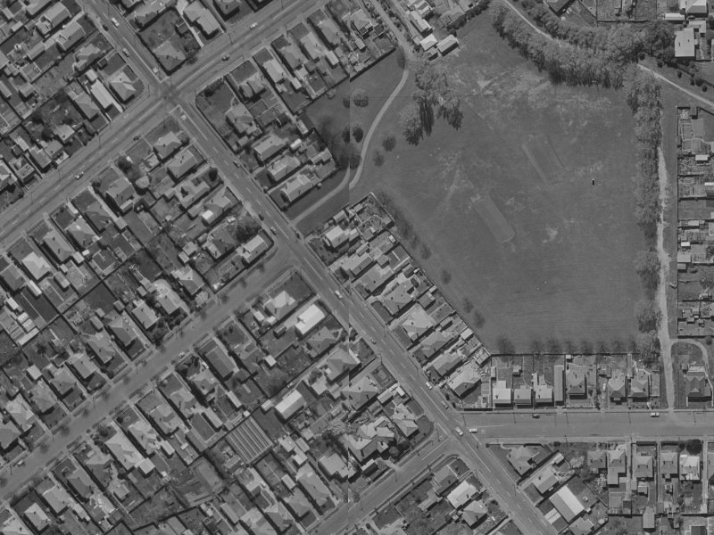 108 Strickland Street from the air, 1970-1974