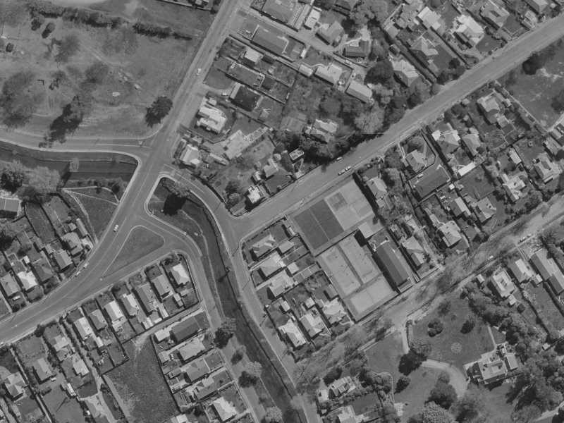 12 Locarno Street from the air, 1970-1974