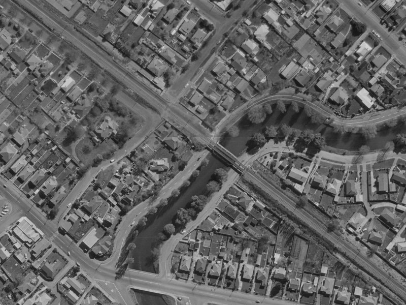 180 Richardson Terrace from the air, 1970-1974