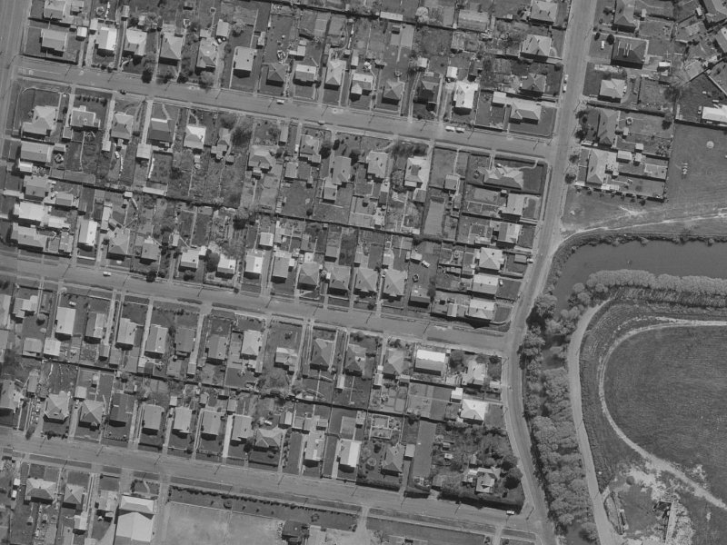 43 Chichester Street from the air, 1970-1974