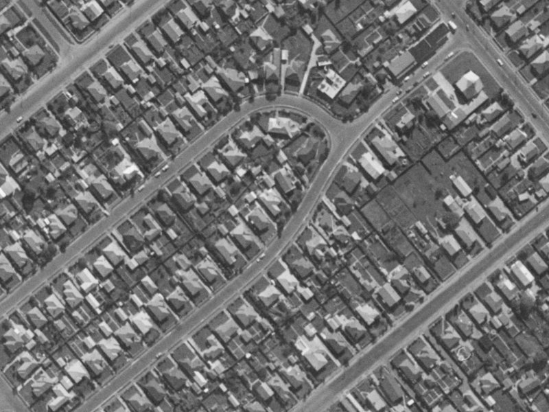 27 Bewdley Street from the air, 1970-1974
