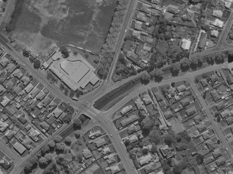 Fifield Terrace from the air, 1970-1974