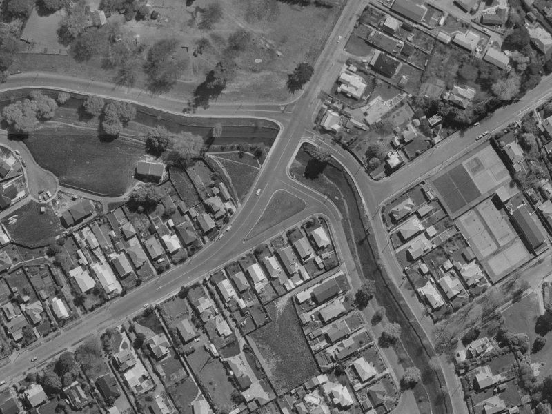 170 Riverlaw Terrace from the air, 1970-1974
