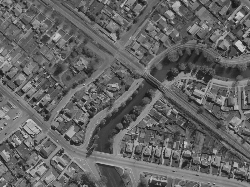 184 Richardson Terrace from the air, 1970-1974