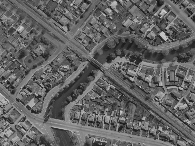 147 Clarendon Terrace from the air, 1970-1974