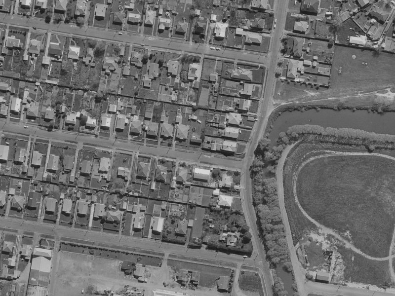 68E Cumnor Terrace from the air, 1970-1974