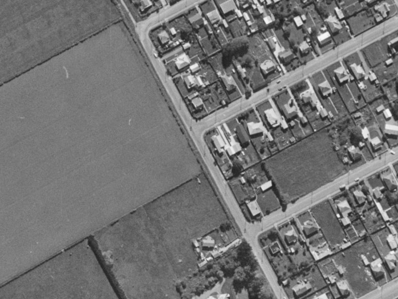 19 Riwai Street from the air, 1970-1974