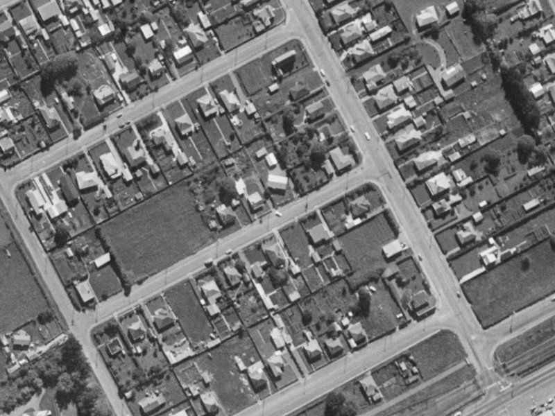 6 Mahoe Street from the air, 1970-1974