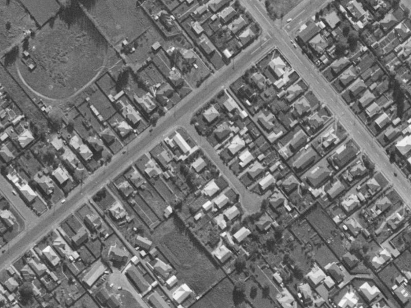 6 Willis Place from the air, 1970-1974