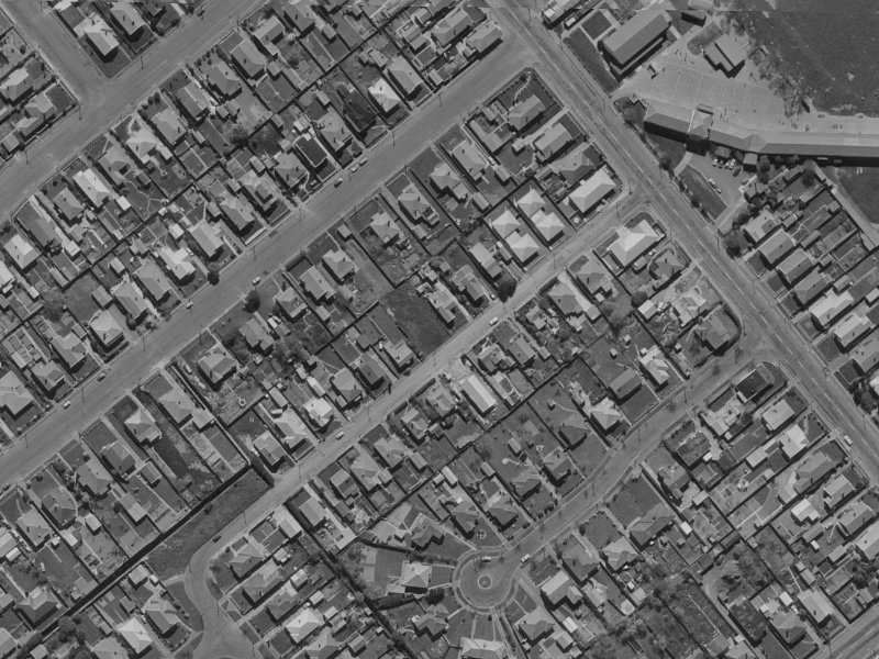 16 Cheviot Street from the air, 1970-1974