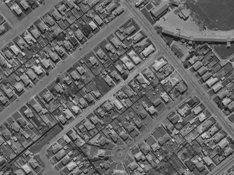 Cheviot Street from the air, 1970-1974