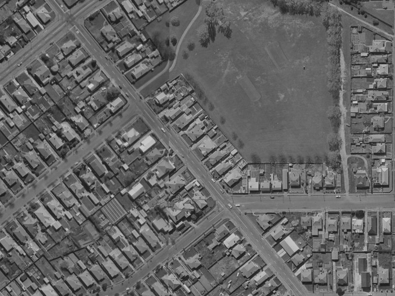102 Strickland Street from the air, 1970-1974