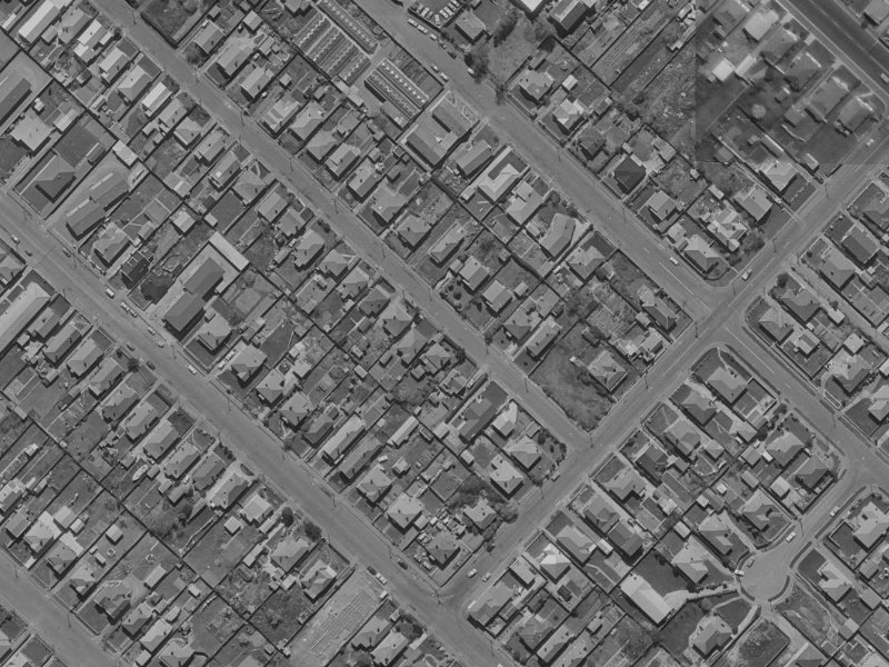 53 Gibbon Street from the air, 1970-1974