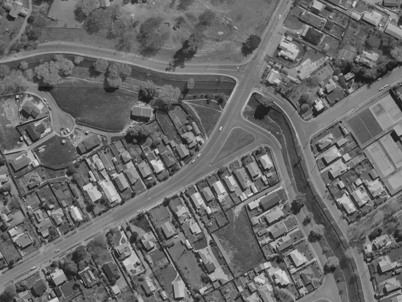 145 St Martins Road from the air, 1970-1974