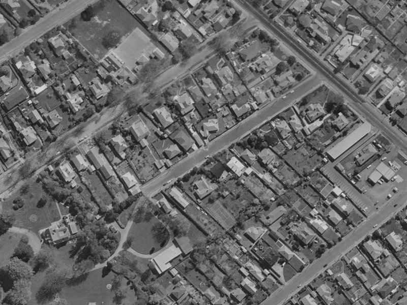 16 Reeves Road from the air, 1970-1974