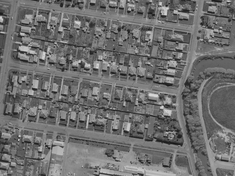 38 Chichester Street from the air, 1970-1974