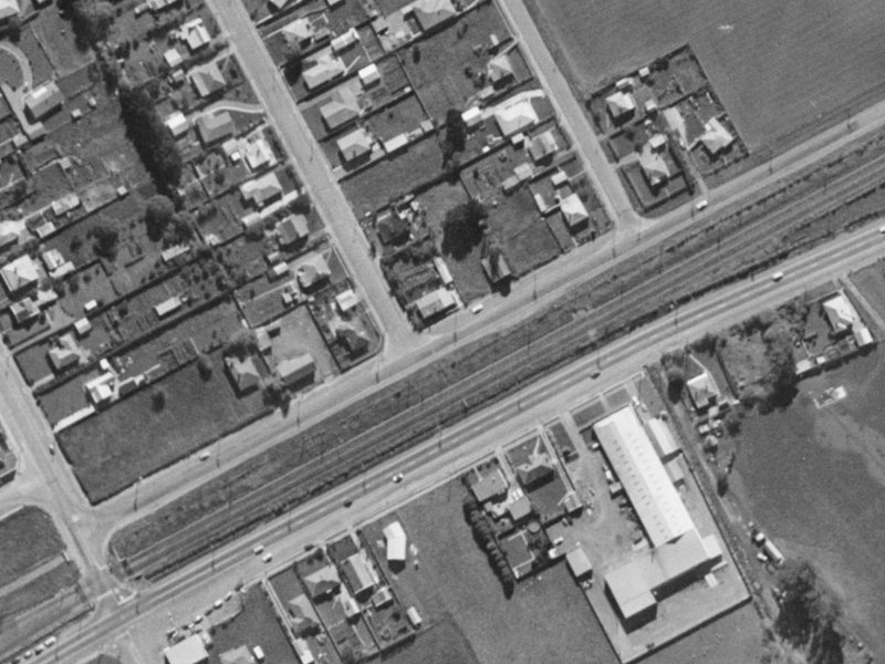 622 Waterloo Road from the air, 1970-1974