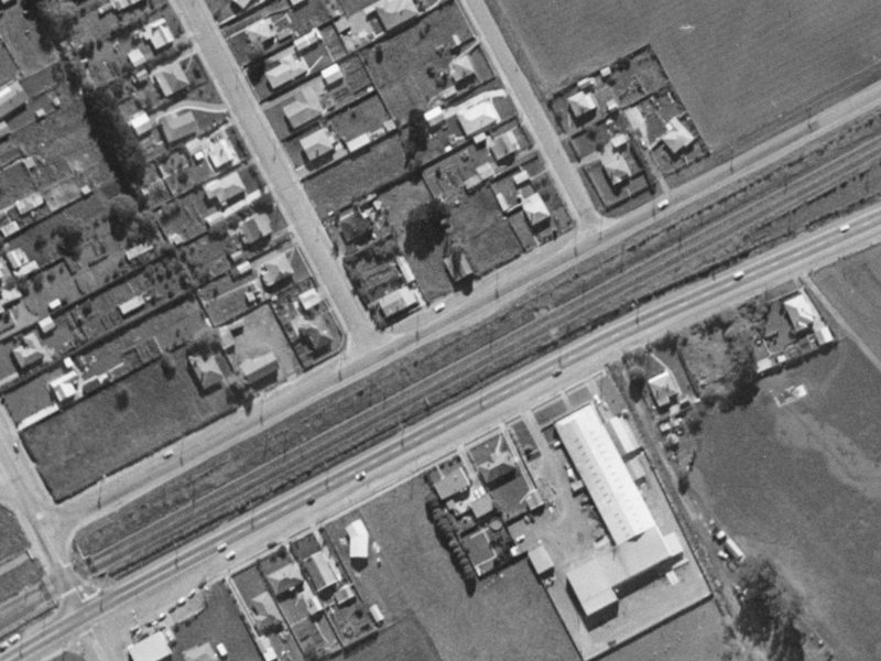 Waterloo Road from the air, 1970-1974