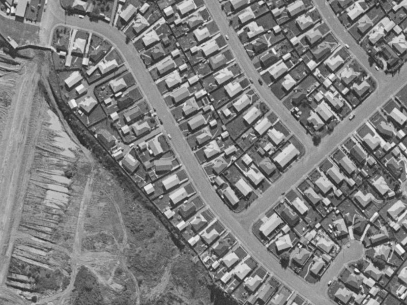 40 Boston Avenue from the air, 1970-1974