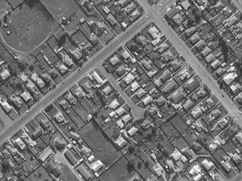 Willis Place from the air, 1970-1974