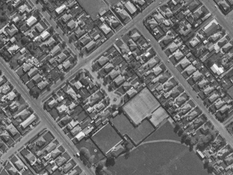 5 Garnett Avenue from the air, 1970-1974