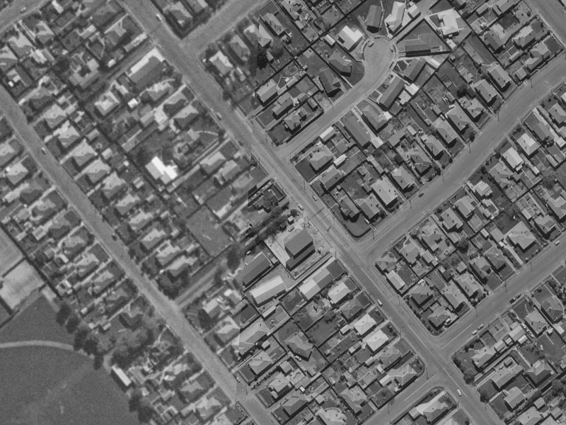 81F Simeon Street from the air, 1970-1974