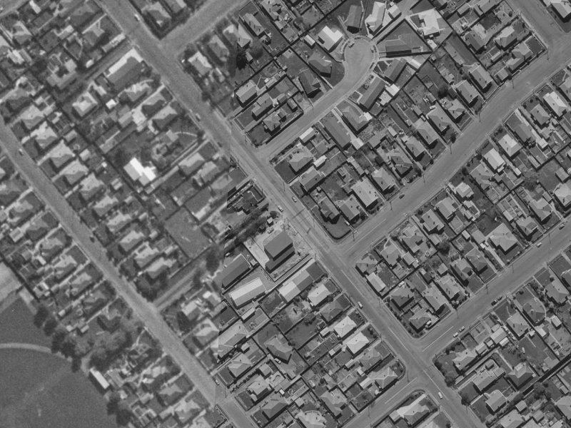 77 Simeon Street from the air, 1970-1974