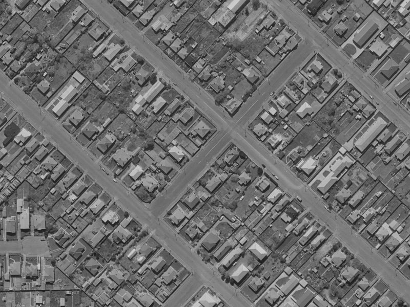 13 Montrose Street from the air, 1970-1974