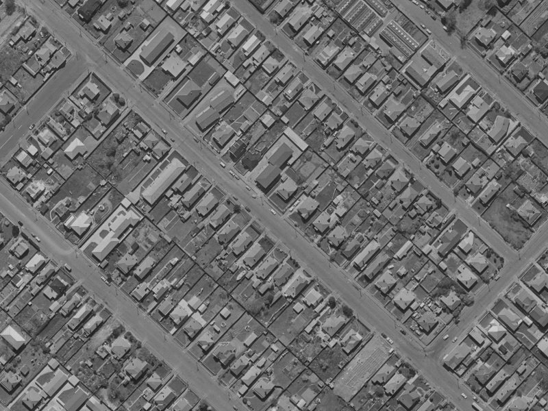 139 Huxley Street from the air, 1970-1974