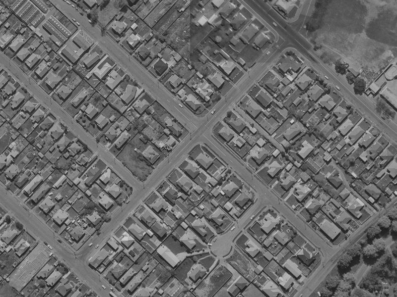 70 Hume Street from the air, 1970-1974