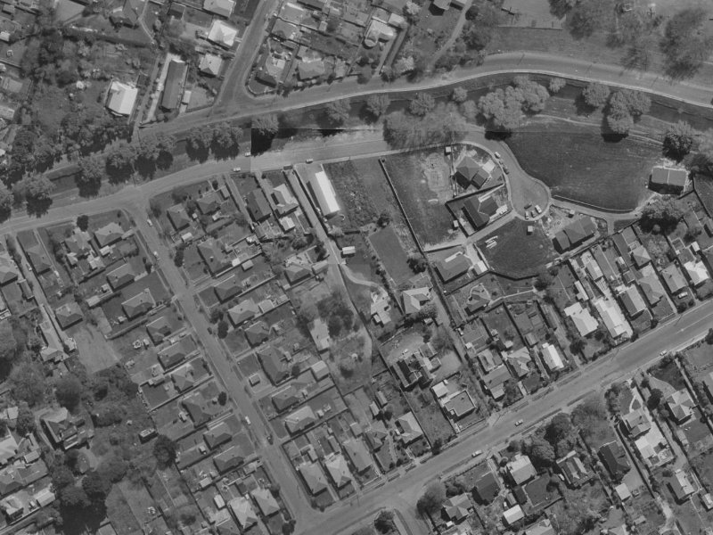 146A Riverlaw Terrace from the air, 1970-1974