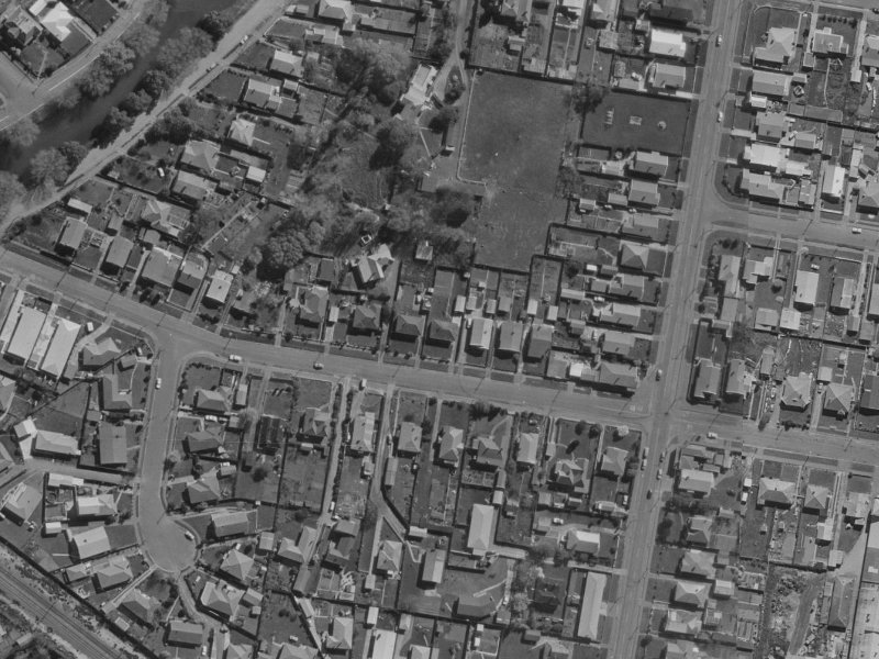 45 Marshall Street from the air, 1970-1974