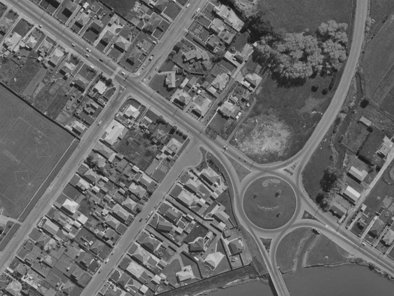 744 Ferry Road from the air, 1970-1974