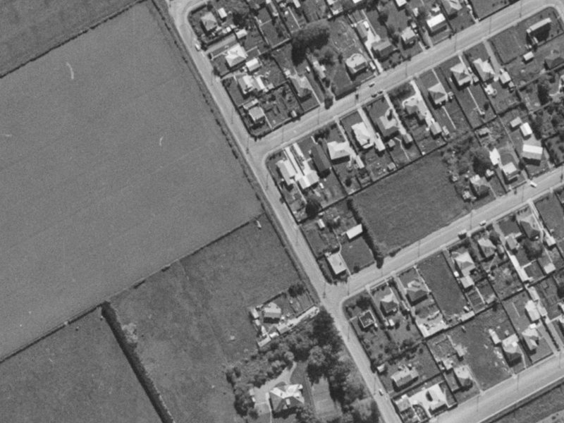 14 Bailey Street from the air, 1970-1974