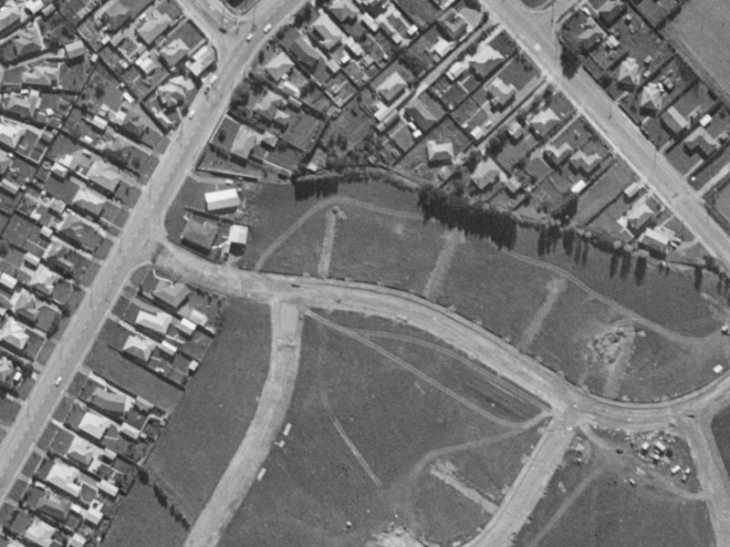 11 Gibson Drive from the air, 1970-1974