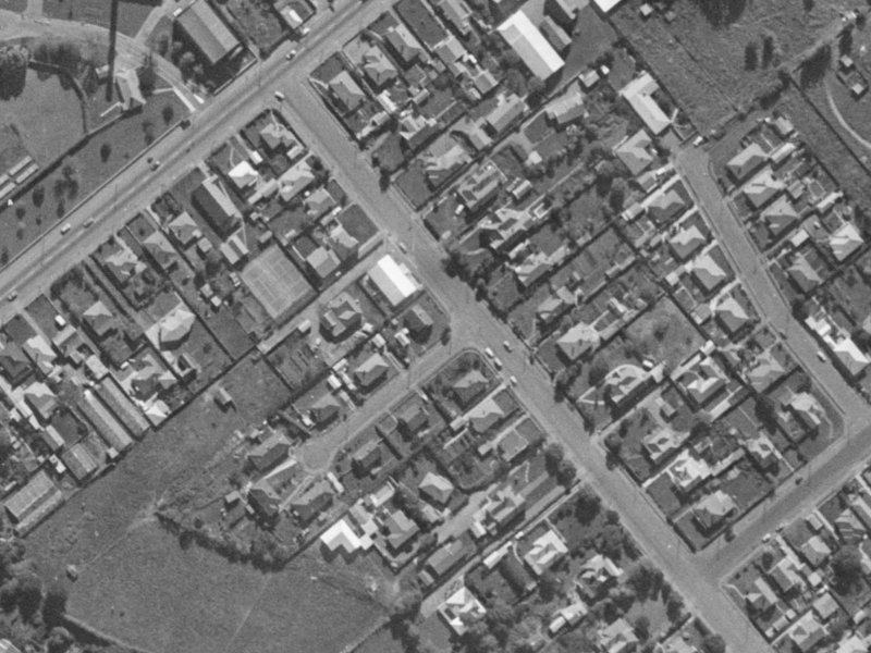 2 Somers Place from the air, 1970-1974